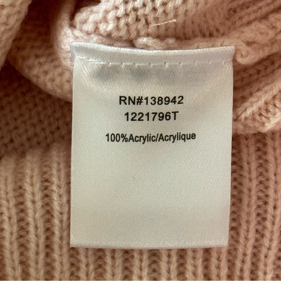 Ontwelfth blush pink boho Fringe long sleeve sweater NWT size S - Picture 8 of 11